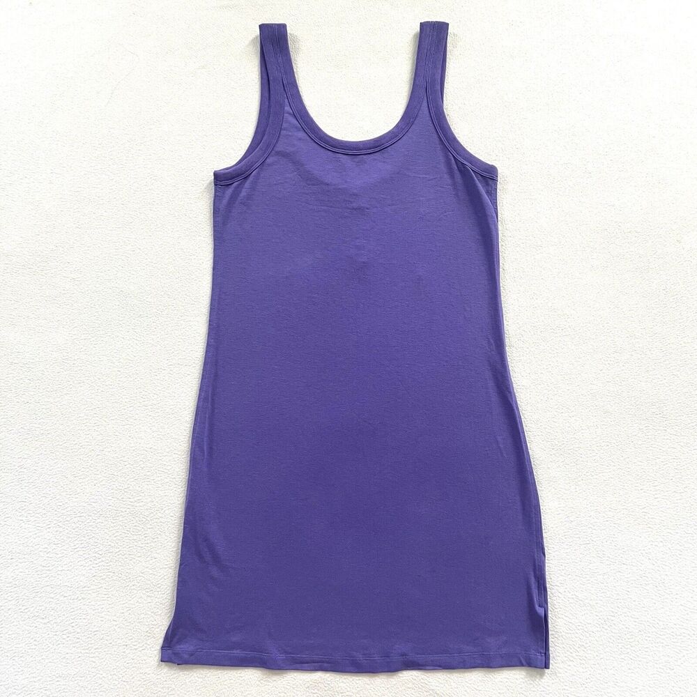 Lululemon Classic-Fit Cotton-Blend Scoop Dress Charged Indigo Solid Purple 2